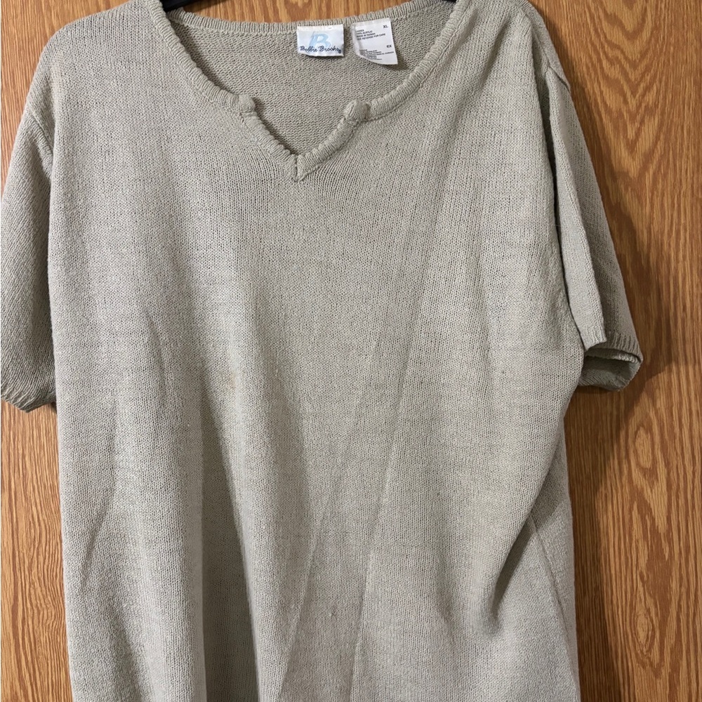 Vintage Bobbie Brooks Beige Knit Blouse